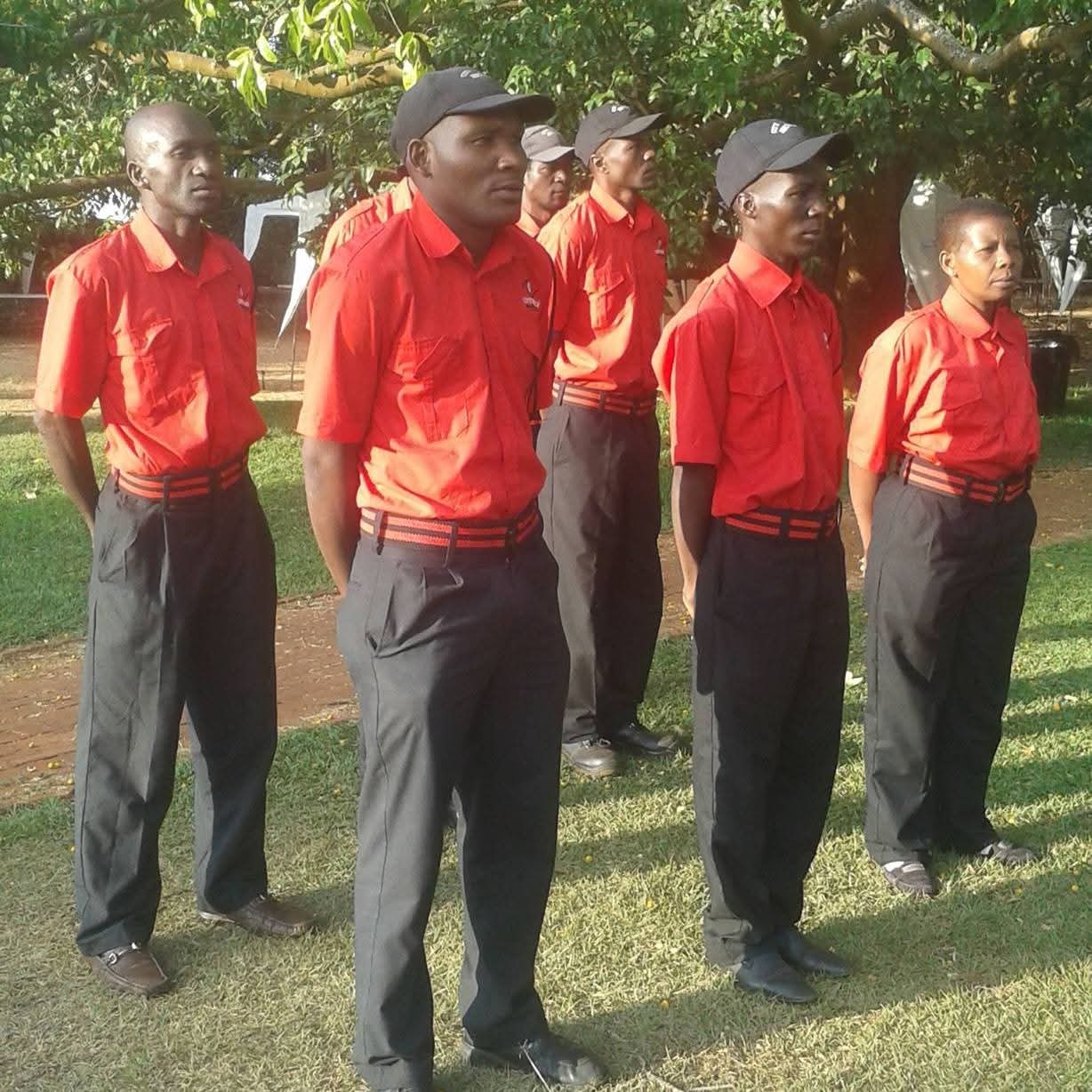 Uniformed City Watch security officers